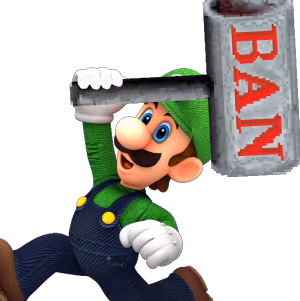 luigi_ban_hammer emote
