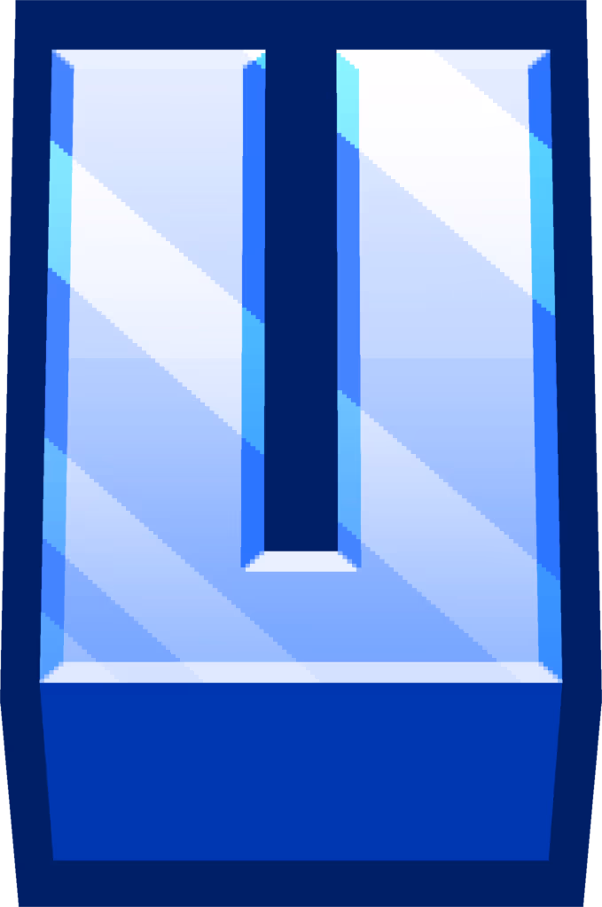 minecraft_blue_U emote
