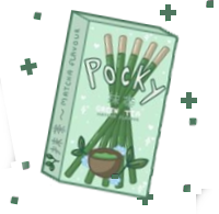 green_pocky static emote