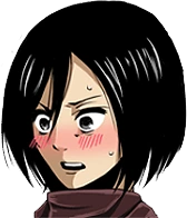 MikasaBlush emote