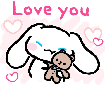 cinnamoroll_loveyou sticker