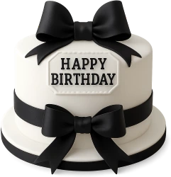 Blackwhitebirthdaycake emote
