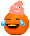 LaughingOrangePoo emote