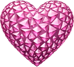 Pinkcrystalheart emote