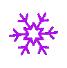 Purplesnowflake emoji
