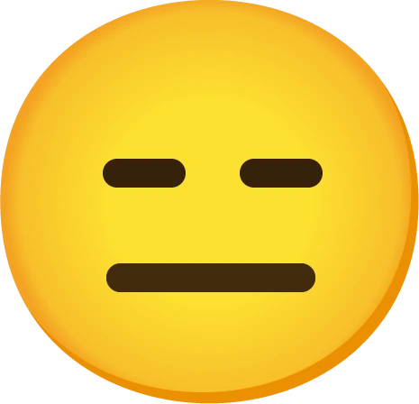 ExpressionlessFaceEmoji emoji