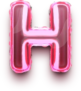 Letter_H_foil_balloon emote