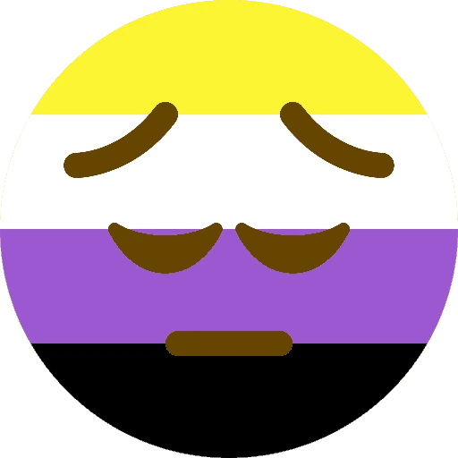 nonbinary_pensive emote