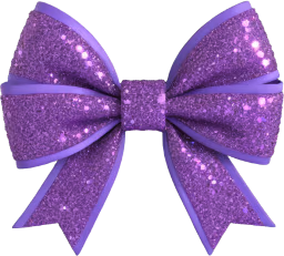 Purple_sparkly_bow emote