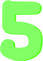 pastelgreen_number_five static emote