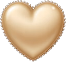 Beigeheartwithpearls emote