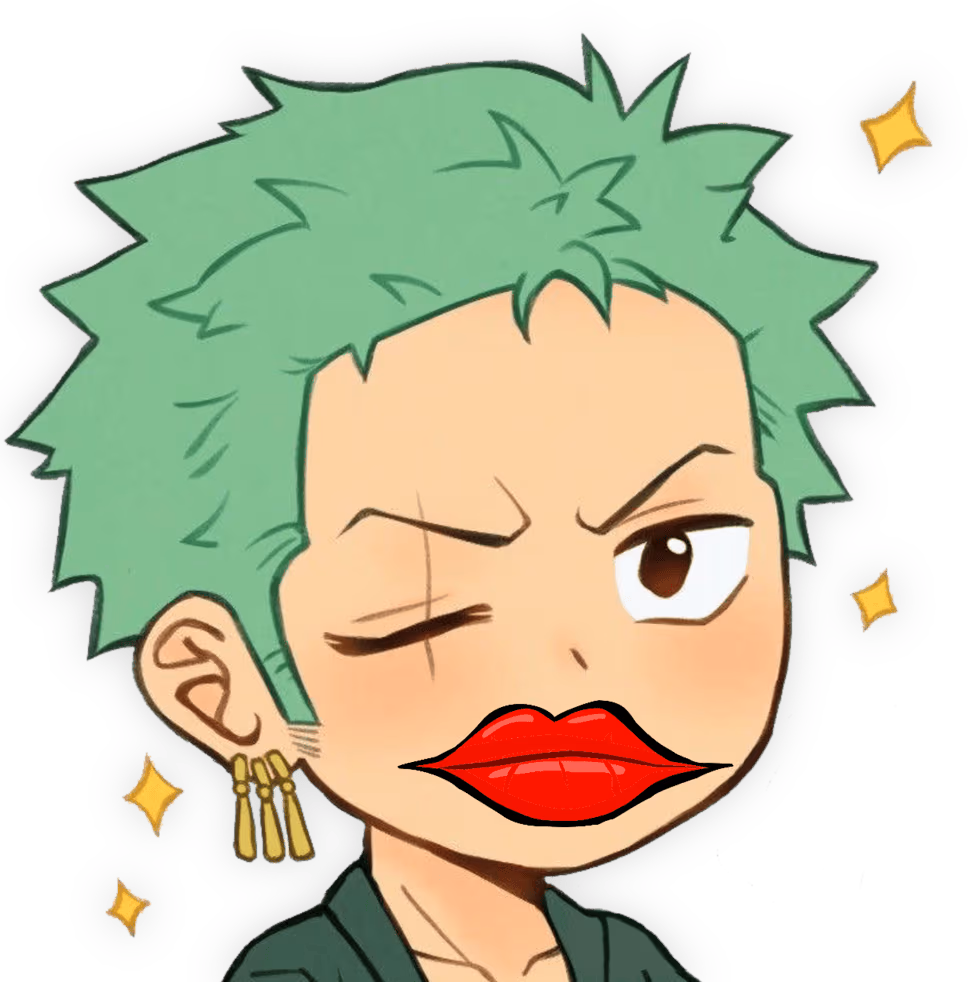 Zoro_SassyLips emote