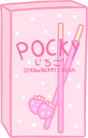 aesthetic_pocky_strawberry emote