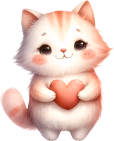 Catholdingheart emote