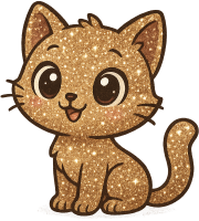 Sparkly_gold_cat static emote