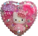 HelloKittyResinHeart emote