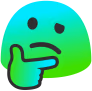 ThinkBlueGreen emote