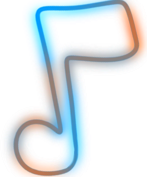 MusicNote_BlueOrange emote