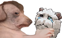 creatureStranglingPoro emote