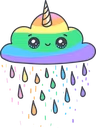 RainbowUnicornCloud emote