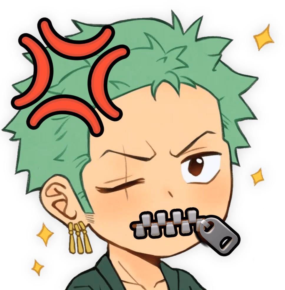 Zoro_MadCursing emote