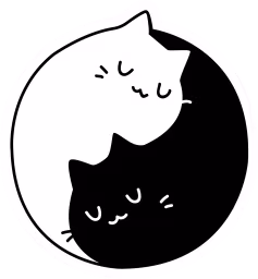 Blackwhitecats emote