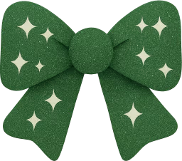 Green_glitter_bow emote