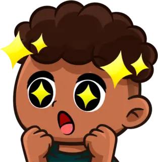 CurlyBLKAmaze emoji
