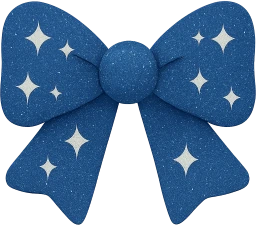 Blue_glitter_bow emote