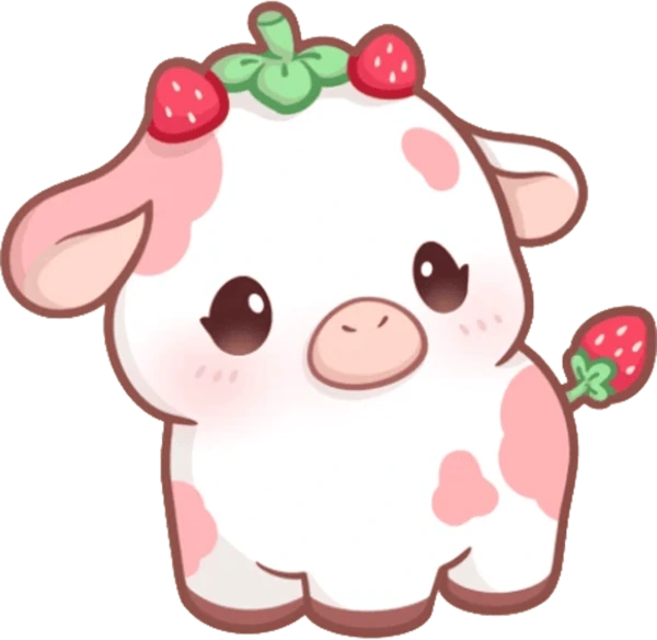 StrawberryCow emote
