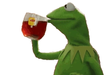kermit_sips_tea sticker