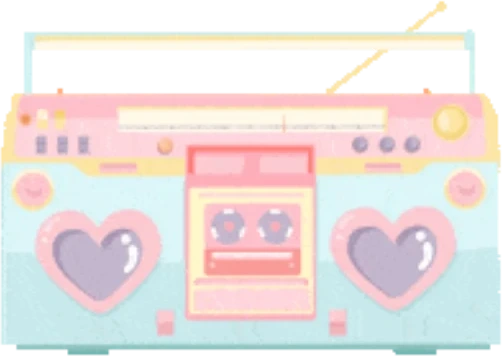 PastelBoombox emote