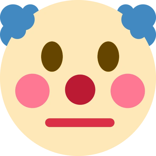 clownneutral emoji
