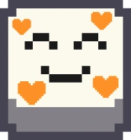 pixel_emoji_smiling_hearts_orang emote