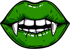 Greenvampirelips emote