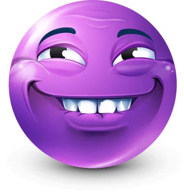 Joobi_Purple_Silly_Happy emote