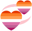 lesbian_spinning_hearts emote