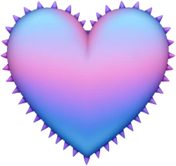 Pinkvioltetblueheart emote