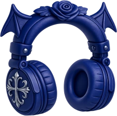 Bluegothicheadphones emoji