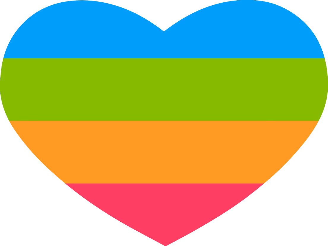 panromanticflagheart emote