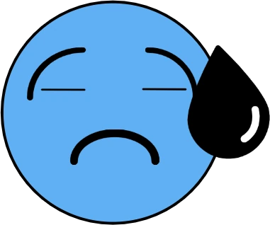 BlueFaceSad emote