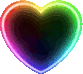 NeonRainbowHeart emote