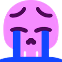 sobbingpurpleskull emote