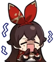 AmberScared emote