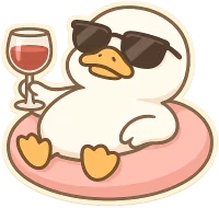 Whiteduckenjoying emote