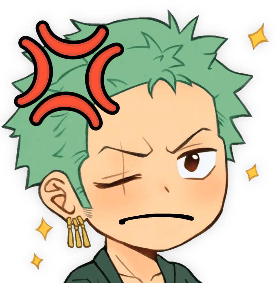 Zoro_MadPout emote