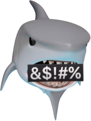 sharkcuss emote