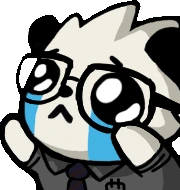 PandaSadGlasses emote