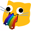 blobcatgooglypuke emote
