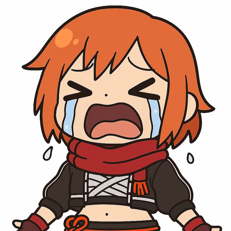 Hiyoricrying emote